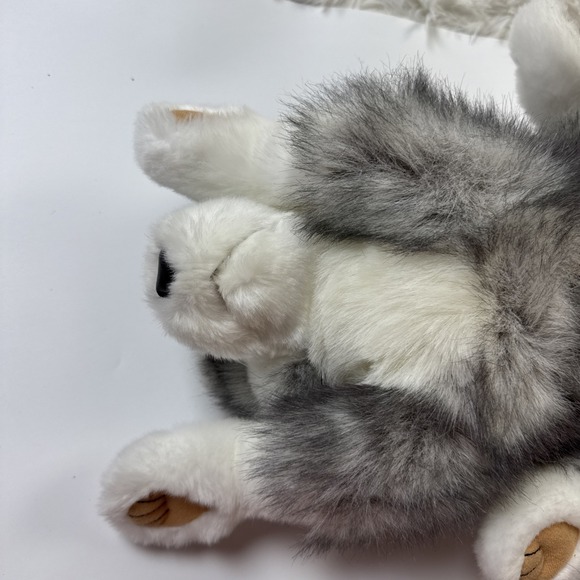 Folkmanis Timber Wolf Hand Puppet Full Body Stuffed Animal Moveable Mouth - Picture 7 of 8